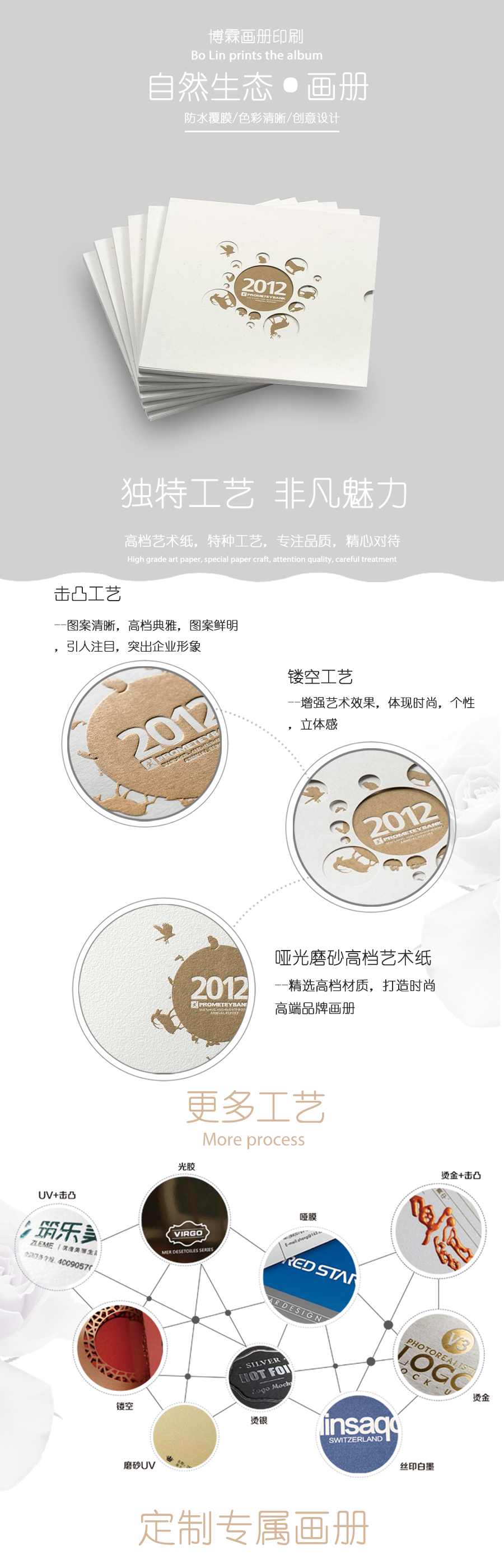 精美生物畫冊、精裝畫冊